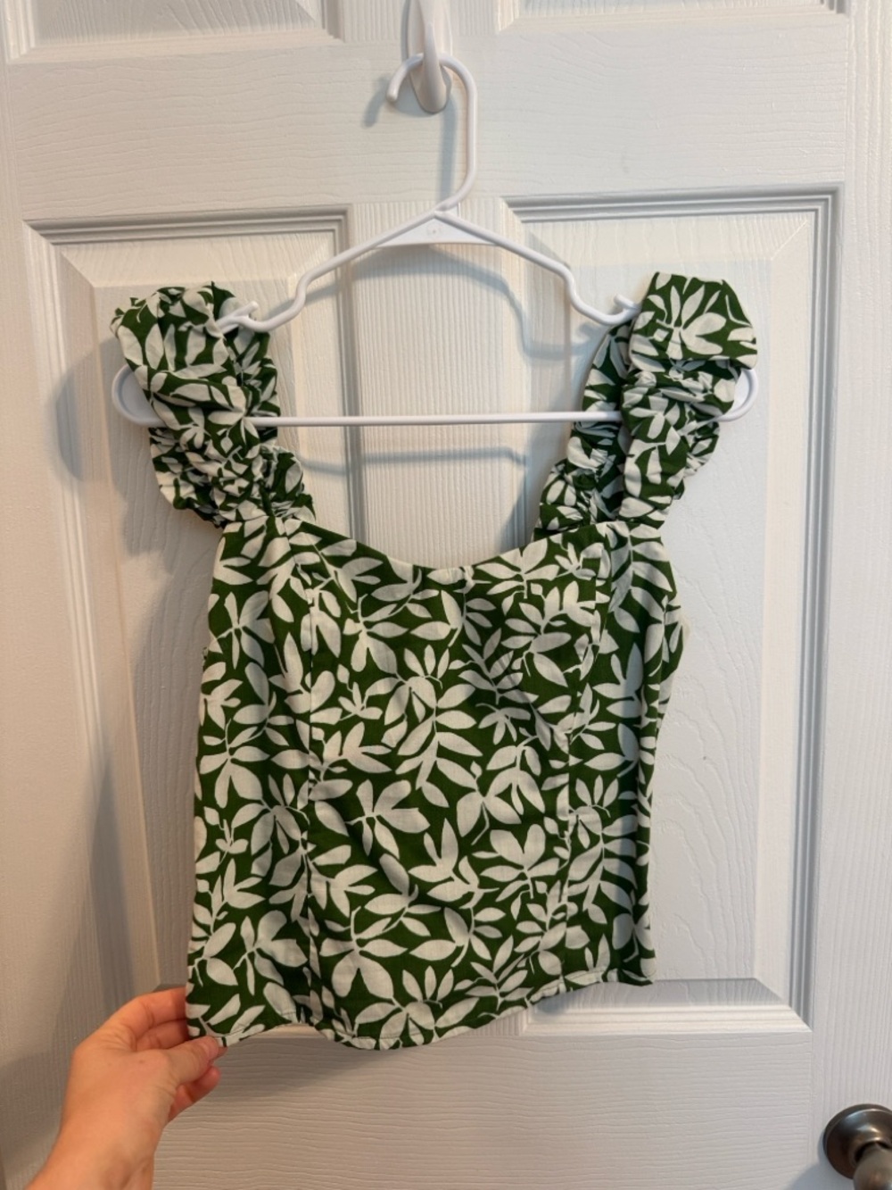 Abercrombie Bubble Strap Poplin Top